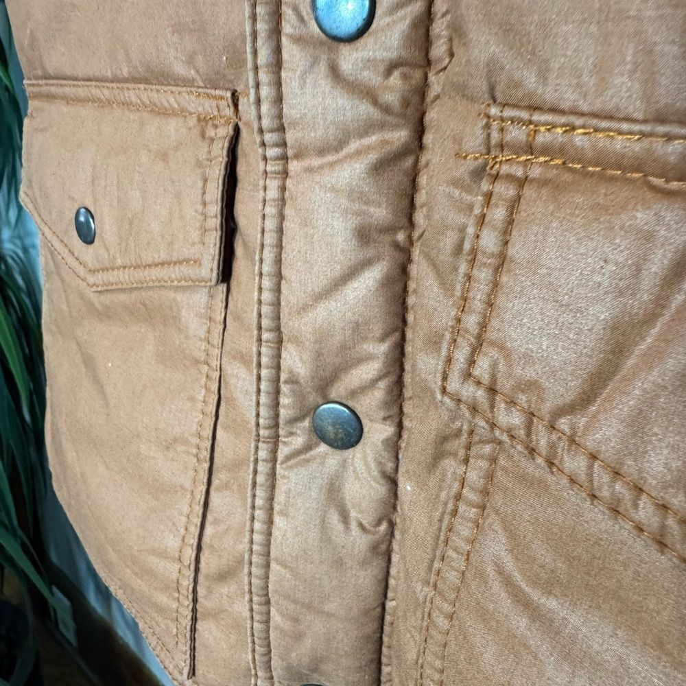Vintage Natural High Brown Down Puffer Vest - Picture 4 of 8